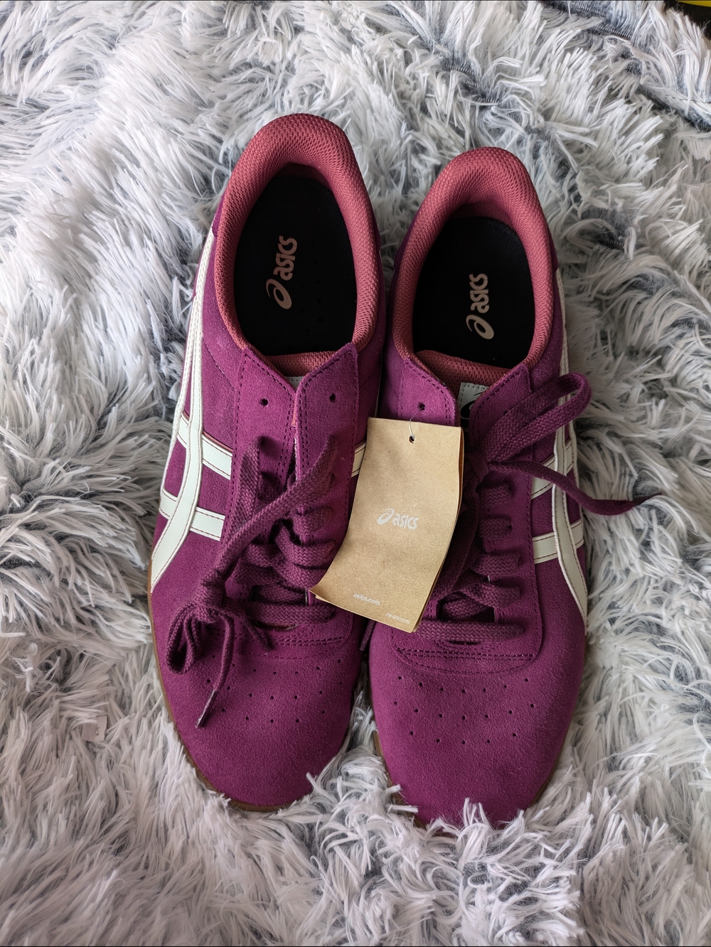 ASICS Men Roselle Ivory Suede Gel Skateboarding Shoes